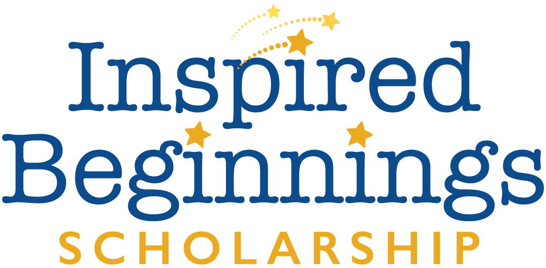 Logo with text: Inspired Beginnings Scholarship